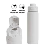 Garrafa Térmica Flip Pro + Ebook - Clear