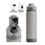 Garrafa Térmica Flip Pro + Ebook - Clear