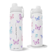 Garrafa Térmica Fresh + Ebook - Borboletas